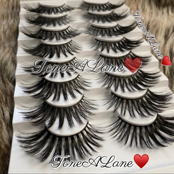 Mink Eyelashes Lashes 8d Eyelashes Dramatic Lashes - Picture 3 of 3